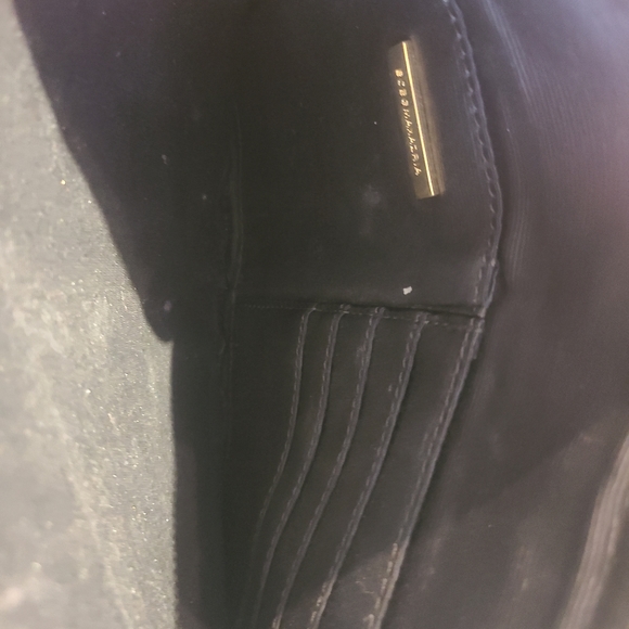 BCBG MaxAzria black clutch, gold detail - Picture 2 of 4
